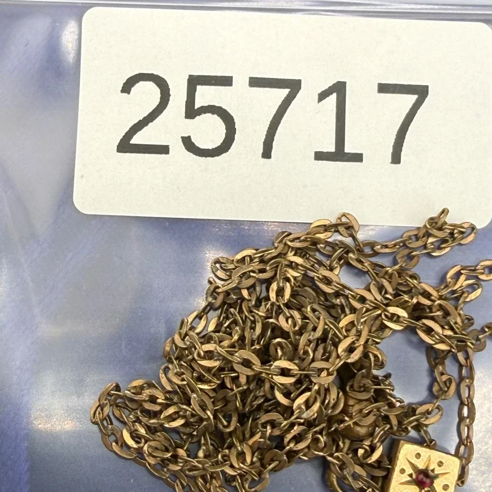 Vintage Gold Filled Watch Chain Fancy Slider Signed Lynn &Co 48